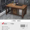 Conjunto de Mesa e Cadeiras Pequenas para Varanda de Apartamento, Mesa de Café de Madeira Maciça Estilo Chinês Novo para Escritório, Uma Mesa e Cinco Cadeiras, Mesa para Preparo de Chá Kung Fu para Uso Doméstico