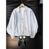 Camisa de manga larga a rayas verticales vintage de dos piezas falsas para primavera para hombres y mujeres, marca de moda, corte holgado para pareja, camisa casual de alta gama