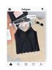 Sexy Camisola de Encaje con Ropa Interior, Se Puede Usar Afuera, Estilo Delgado Cómodo, Tirantes Hermosos, Almohadilla en el Pecho, Copa Fija, Tirantes Delgados, Top Tubo