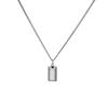 Collar de metal cuadrado geométrico retro francés para mujer, estilo hip hop, con accesorios que combinan con todo, diseño de cadena de clavícula con estilo nicho.