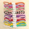 Combinación de colores creativa cuerda corta tejida de poliéster anti-pérdida taza colgante para parejas diy colgante para bolso cordón para teléfono móvil por lote