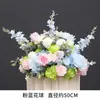 Arreglo floral de piso para boda, decoración de fila de flores rosas, flores de boda, flores artificiales, decoración de pasillo, ambientación, arte floral de escenario T