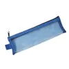 Estojo de Lápis Mini Malha Retrô, Bolsa de Armazenamento para Cosméticos, Bolsa Portátil para Exame de Estudante, Estojo Quadrado Multifuncional para Papelaria