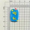 Novo Acrílico Divertido Texto Ano Novo Auspicioso Pequeno Personagem Acessórios DIY Grampo de Cabelo Infantil Corda de Cabelo Broche Vapor
