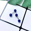 Taladro de doble cabeza de moda coreana, taladro en espiral para oreja, hueso de oreja, antialérgico, aguja fina de 4 mm y 0,8 mm.