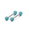 Corrente de comércio eletrônico transfronteiriça zircão bola de diamante cheia anel de peito mamilo capa cobre aço inoxidável piercing corporal jóias