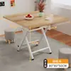 Mesa Dobrável, Mesa de Jantar, Mesa de Lanche para Feira Noturna, Mesa Redonda Simples, Mesa Portátil para Barraca Externa de Casa de Aluguel, Mesa Quadrada de Jantar, Mesa Pequena
