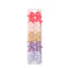 Conjunto Europeu e Americano Mais Vendido de Presilhas de Cabelo com Laço para Crianças Mini Presilha de Cabelo de Bebê Cor Pura Menina Simples Presilha Lateral 325