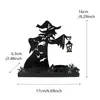 Nuevos Adornos de Portavelas Linterna de Bruja de Hierro Forjado de Amazon Decoración de Escritorio para el Hogar de Halloween Arreglo de Escena