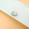 Anillo nuevo vintage de plata de ley s925 al por mayor diseño de logo apertura ajustable hip hop para hombres y mujeres anillo de dedo de comida