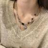 YINKU Japão e Coreia do Sul Amor Colar Tabuleiro de Xadrez Europeu e Americano High-end ins Hip-hop Estilo Frio Senso de Design Nicho Mulheres na Moda