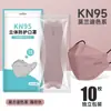 Máscara Kn95 em Cores Morandi, 3D Tridimensional, Alto Apelo Estético, Formato de Boca de Peixe e Folha, Protetora Descartável, Embalada Individualmente, Atacado