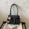 Bolso de axila de nicho para mujer, bolso de un solo hombro 2026, bolso tote plisado transfronterizo, estampado de lunares, bolso de hombro único para commuter