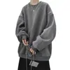 Sudadera para Hombre 2026 Primavera y Otoño Delgada Nuevo Estilo Holgada Talla Grande Camiseta Regular de Manga Larga Juvenil Versátil Pulóver