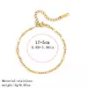 Set de Pulseras de Moda para Mujer de Acero Inoxidable 304L, Pulsera de Acero de Titanio de Venta Caliente Europea y Americana con Interior Chapado en Oro Real de 18K, Venta al por Mayor