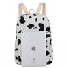 Mochila estilo Harajuku feminina ins super popular padrão de vaca de leite bolsa de lona de menina fofa estilo coreano ulzzang mochila de menina macia
