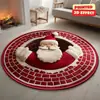 Amazon temu nueva alfombra redonda de decoración para festival de Navidad más vendida alfombrilla de suelo resistente a la suciedad para dormitorio sala de estar