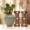 Fornecimento Decoração de Casa Artesanato Presente Chapa de Ferro Retro Lâmpada de Letra LED Ornamento de Mesa Luz Noturna