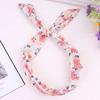 Joyería Estilo Coreano Estilo Pastoral Fresco Pequeño Floral Banda para el Cabello Moda Lunares Orejas de Conejo Diadema Accesorios para el Cabello