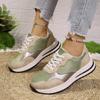 Zapatos Casuales Versátiles de Mujer de Talla Grande Transfronterizos 2024 Nuevos de Primavera y Otoño Transfronterizos Planos Moda para Mujer Zapatos con Cordones para Mujer Venta al por Mayor
