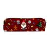 Estuche cilíndrico navideño transfronterizo de gran capacidad, diseño de impresión completa, caja de papelería, portalápices, almacenamiento portátil de diseño grande