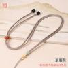 Elegante cordón Ruyi con colgante de jade de hebilla Pi Xiu Ping An, cuerda al por mayor para collar de pareja de bobina ajustable