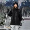 Ootd Chaqueta de Forro Polar para Exteriores para Hombres y Mujeres en Otoño e Invierno Chaqueta Resistente al Frío y Cálida con Cuello Alto Engrosado Chaqueta para Hombres