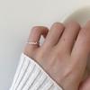 Colección de Anillos de Cola S925 Material de Plata Esterlina Totalmente Recubierto Anillo para el Dedo Meñique Pequeño y a la Moda Joyería de Plata Apilada al Por Mayor
