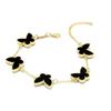 Colar de Trevo de Quatro Folhas Cdd Conjunto Longo Feminino Pulseira de Borboleta Popular Brincos Loja de Fábrica de Fornecimento para Exportação de E-commerce Transfronteiriço