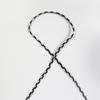 Fabricante 2mm3mm4mm5mm7mm cinta bordada cinturón de vientre de serpiente dorado y plateado cinturón cóncavo cuerda de hoyo tejido cinturón de vientre de serpiente cuerda K