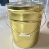 Papelera de Hierro de Gran Capacidad, Contenedor de Incineración, Cubo para Obra con Tapa, Contenedor de Incineración Resistente a Altas Temperaturas, Cubo de Agua Duradero, Metal de Acero Inoxidable