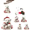 Decoraciones Navideñas y Divertidos Adornos Navideños de Familia de Osos Polares Lindos Transfronterizos