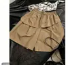 Shorts Feminino de Verão Novo Design Cintura Alta Emagrecedor Cinco Pontos Perna Larga, Calça Casual Reta Versátil Solta
