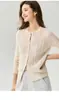 Cárdigan Top de Punto Trenzado Cuello Redondo Aran Punto Regular Estilo Coreano Otoño/Invierno Nuevo Cachemira Seda de Morera Ropa Exterior