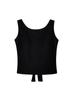 2401# Colete Pequeno Transfronteiriço com Bojo Feminino Laço Alça Fina Design Moderno Roupa de Nicho Blusa Tubinho Básica