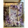 Marco de Exhibición de Arte Floral Mariposa Morada Comercial Creativo, Fábrica de Producción de Props para Fotografía para Lugares Escénicos