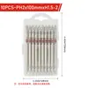 Juego de Brocas de Torque con Anillo Antideslizante de Doble Punta para Destornilladores Eléctricos, Accesorios de Herramientas Manuales para Ferretería Combinación PH2