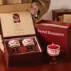 Velas Aromáticas con Diseño de Camelia Caja de Regalo, Recuerdos de Compromiso, Regalos de Boda y Inauguración de Casa, Regalos de San Valentín de Alta Gama