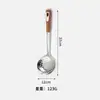 Colador grande de acero inoxidable grueso para el hogar, colador para dumplings y cocina, escurridor comercial para olla caliente.