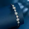 Pulsera de Tirar con Circonita de Temperamento Elegante Pulsera de Gama Alta Transfronteriza Europea y Americana Joyería de Mano Versátil de Moda Venta al por Mayor