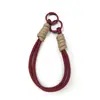 Nuevo tejido de nailon para muñeca cuerda gruesa color explosión cuerda de doble cabeza funda para teléfono móvil U disco cordón universal ventas directas de fábrica