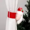 Abrazaderas para cortinas de Navidad Decoraciones de Papá Noel y muñeco de nieve Abrazaderas para cortinas para decoración del hogar y del hotel
