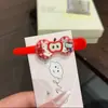 Grampo de Cabelo Xadrez Maçã Creme Fofo Estilo Ins Doce Presilha Bico de Pato Versátil Menina Desenho Animado Franja Acessório de Cabeça Estilo Novo