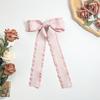 Falda de pata de gallo francesa cinta de lazo pasador para el pelo mujer moda estilo preppy elegante todo vale accesorios para el cabello de alta calidad