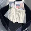 Shorts esportivos femininos para corrida, verão, secagem rápida, soltos, roupa externa, cintura alta, pernas largas, moderno, fitness, pijama, calças plus size, calças casuais