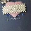 Horquilla de perla estilo coreano con combinación de clip lateral, elegante y linda horquilla de una palabra para niña, accesorios para el cabello