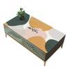 Mantel de mesa de centro de cuero Morandi impermeable a prueba de aceite a prueba de polvo desechable ins mantel de cuero pu engrosado mantel impermeable tapete de mesa