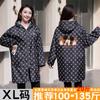 Delantal Largo de Invierno a Prueba de Viento de Manga Larga Grueso Largo de Terciopelo Cálido para Adulto Ropa Exterior Peto Antimanchas Abrigo Grande Ropa de Trabajo para Mujer Estampado