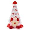Muñeca gnomo sin rostro para San Valentín, regalo para niña, decoraciones de San Valentín, adornos de duende.