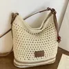 Bolso de Paja de Gran Capacidad para Mujer 2026 Nuevo Estilo Casual Versión Coreana Bolso Tote Cruzado Diario Bolso de Hombro de Moda